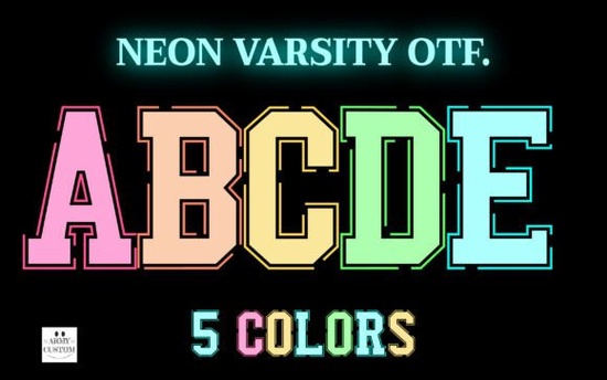 Neon Varsity Font